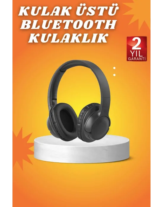 Kablosuz Bluetooth Kulaklık Kulak Üstü Mikrofonlu 5.0 Bluetooth Anc Özelliği