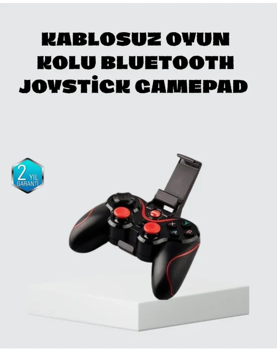 Kablosuz Bluetooth Oyun Kolu Mobil Tv Pc Uyumlu Ergonomik Tasarım