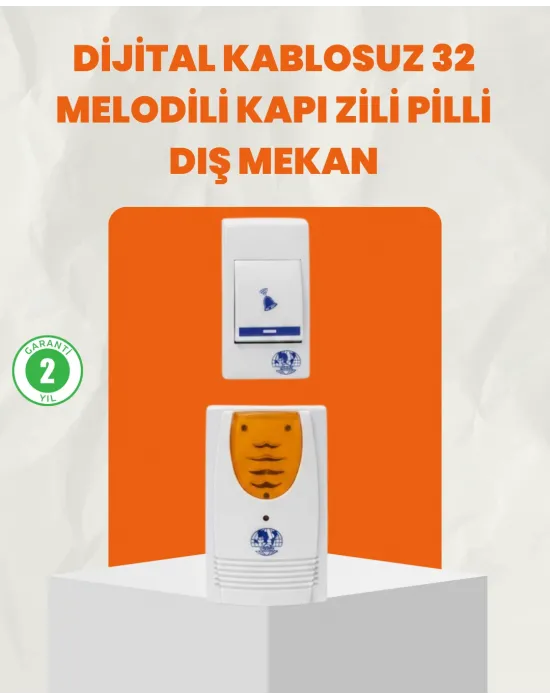 Kablosuz Kapı Zili Ev Ve Ofis İçin Konforlu Çözüm