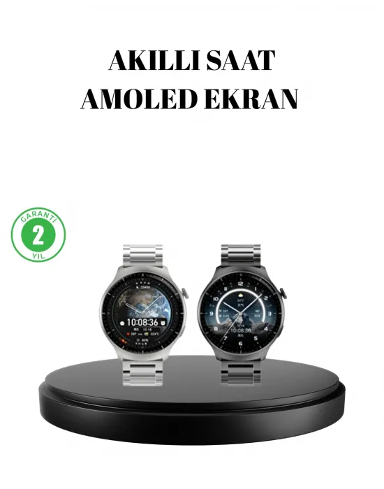 Kablosuz Şarjlı Bluetooth Görüşmeli Akıllı Saat – Android & İos Uyumlu