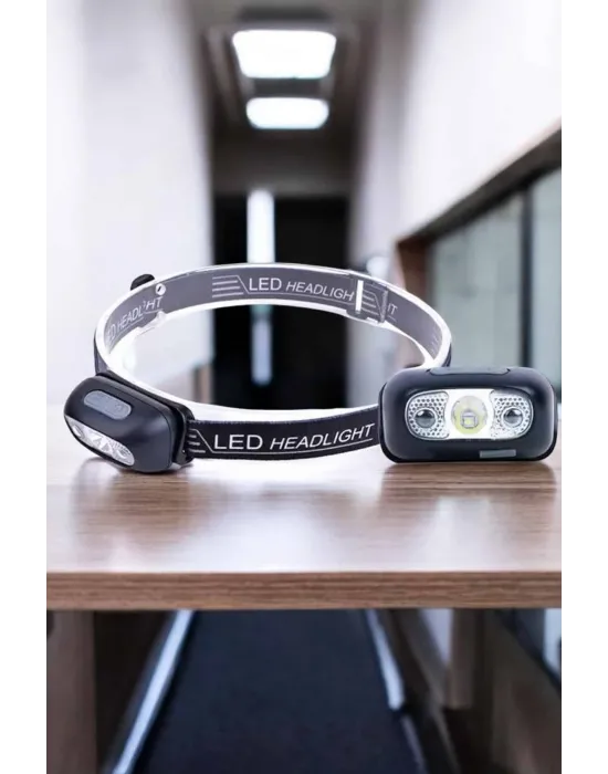 Kafa Lambası Kamp Lambası Led Işık Şarjlı Ayarlanabilir