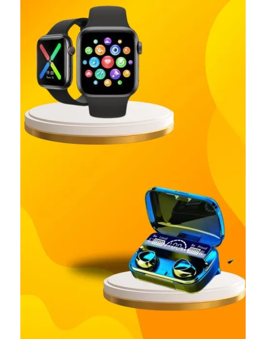 Kaliteli Akıllı Saat Ve Kaliteli Bluetooth Kulaklık Anc Özelliği Uzun Pil Ömrü