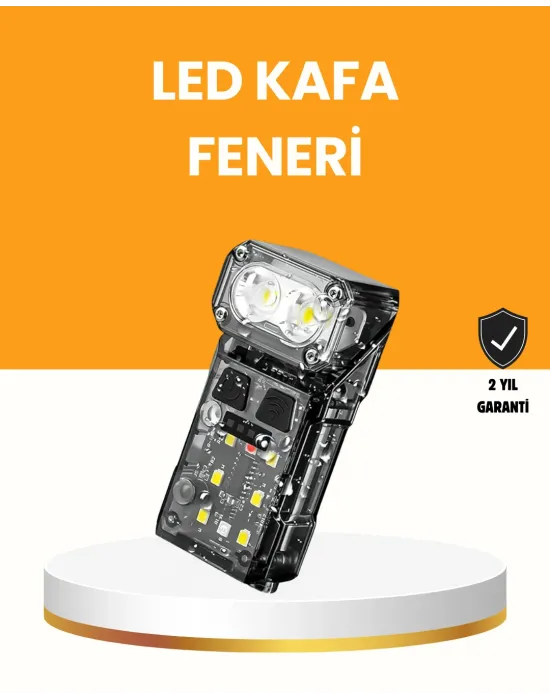 Kamp Ve Outdoor İçin Led Far 10 Saat Pil Sensörlü Manyetik