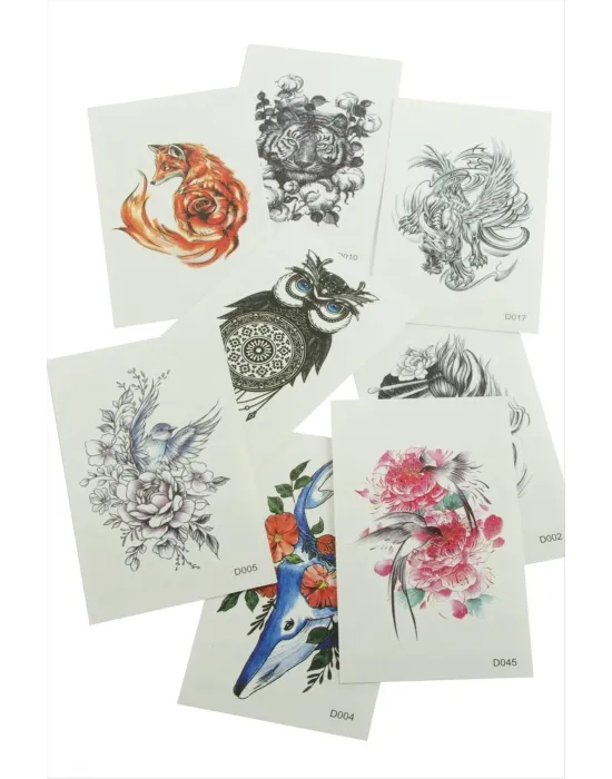 Karışık Tattoo Dövme Sticker
