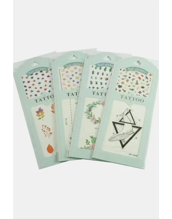 Karışık Tattoo Dövme Sticker 1 Adet