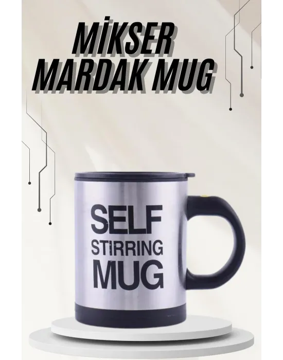Karıştırıcı Özellikli Mikser Kupa Bardak Termos Bardak
