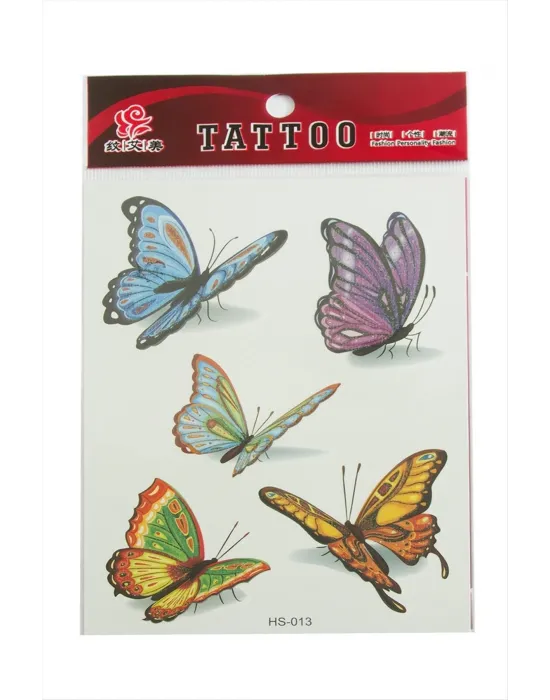 Kelebek Tattoo Dövme Sticker