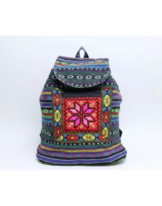 Kilim Desenli Sırt Çantası Alk-1