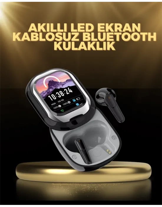 Kişiselleştirilebilir Led Ekranlı Bluetooth Kulaklık – Oyun & Müzik Modlu