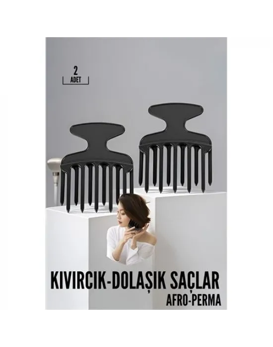 Kıvırcık Saç Açıcı Afro Perma Tarağı