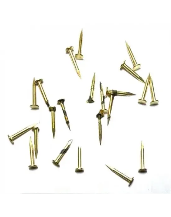 Klips, Menteşe, Ayağı Çivisi 9mm Çelik - Sarı 100gr
