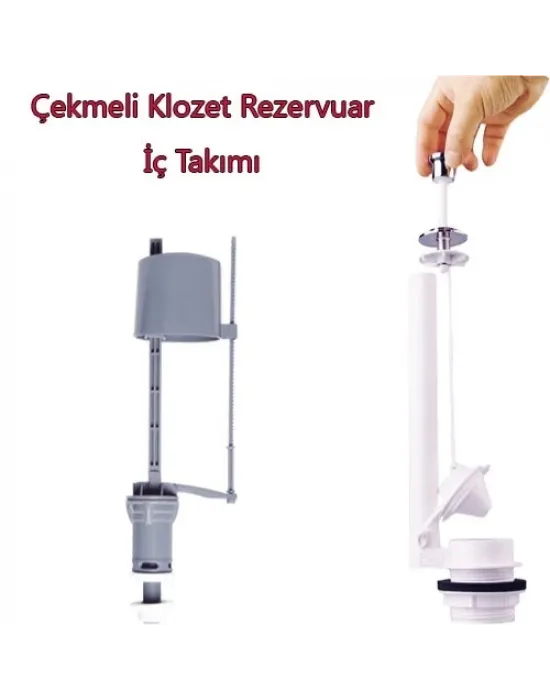 Klozet Sifon Çekmeli Rezervuar İç Takım Su Tasarruflu Seramik