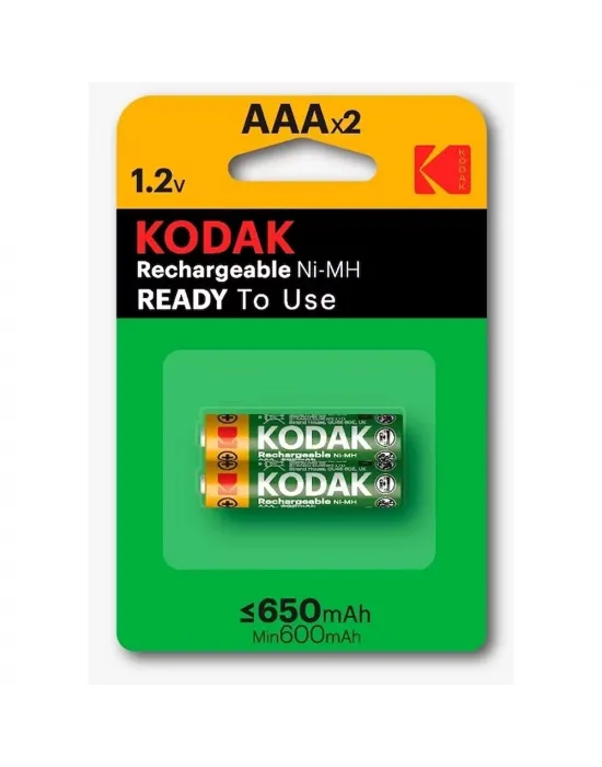 Kodak 2 Adet 650 Mah Ni-mh Şarjlı İnce Pil