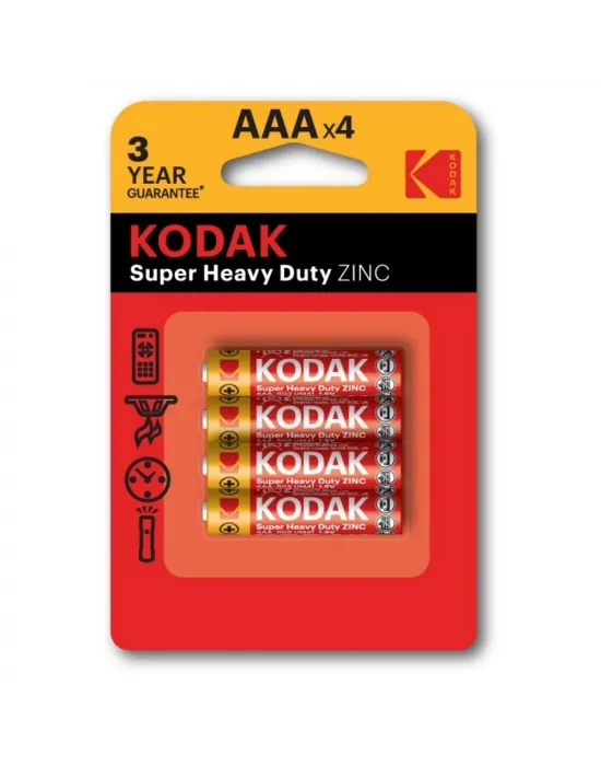 Kodak 4 Adet Çinko Karbon Blister İnce Pil