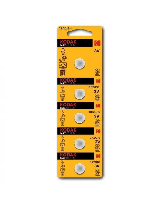 Kodak 5 Adet Cr2016 Max Lityum Para Pil