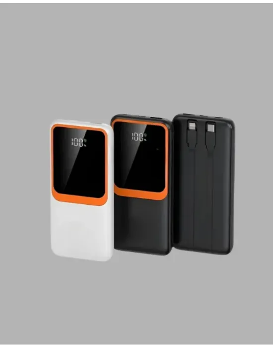 Kompakt 10000 Mah Powerbank – Dijital Göstergeli, Type-c Ve Lightning Uyumlu