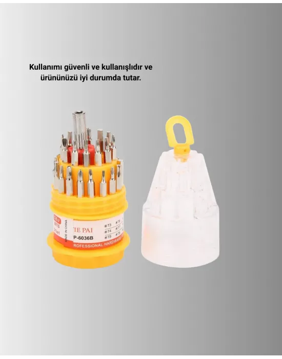Kompakt Tornavida Seti Elektronik Cihaz Tamiri İçin