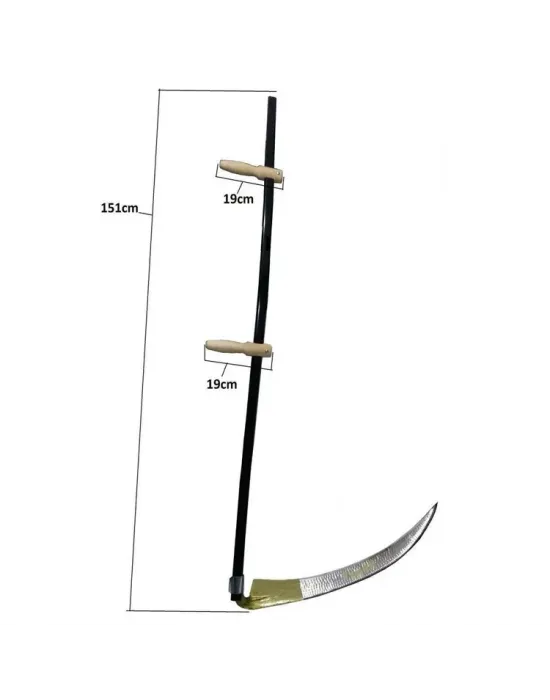 Komple Tırpan - Metal Saplı 6 Parça Set - Ahşap Elcik 65 Cm