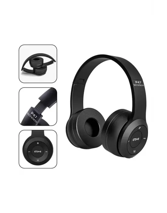 Kulak Üstü Bluetooth Kulaklık Yüksek Ses Kaliteli Ayarlanabilir