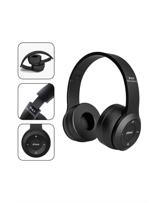 Kulak Üstü Bluetooth Kulaklık Yüksek Ses Kaliteli Ayarlanabilir