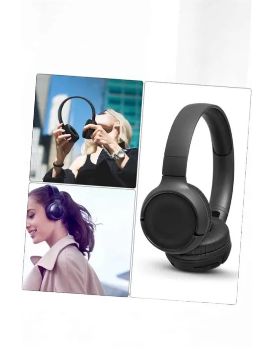 Kulak Üstü Kablosuz Bluetooth Kulaklık Gürültü Önleyici Ayarlanabilir