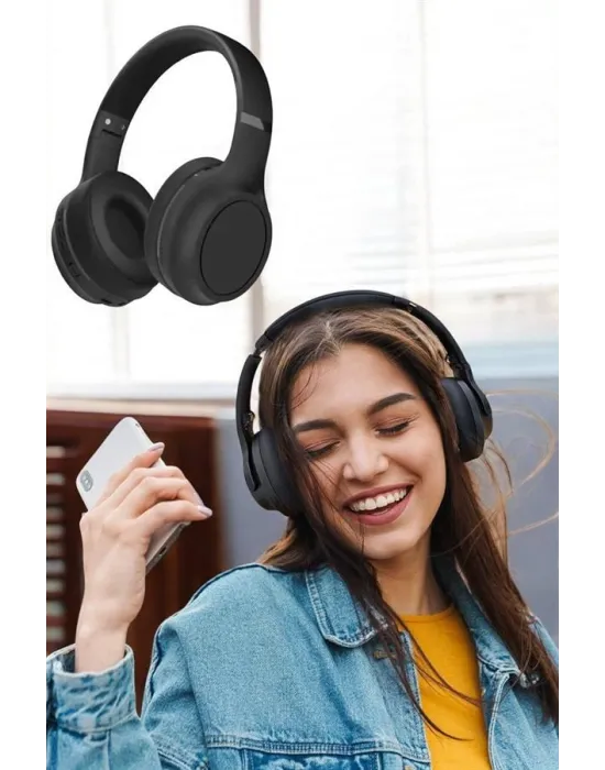 Kulak Üstü Kablosuz Bluetooth Kulaklık Gürültü Önleyici Uzun Şarj Süreli