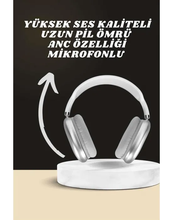 Kulak Üstü P9 Kablosuz Bluetooth Kulaklık Ve 7 Kordonlu Akıllı Saat