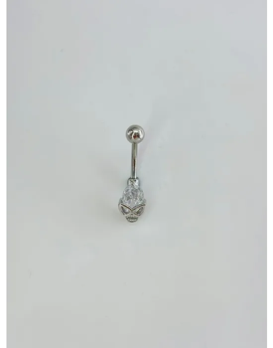 Kuru Kafa Detaylı Göbek Piercing - Pg0166