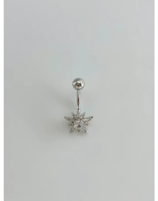 Kutup Yıldızı Detaylı Göbek Piercing - Pg0161