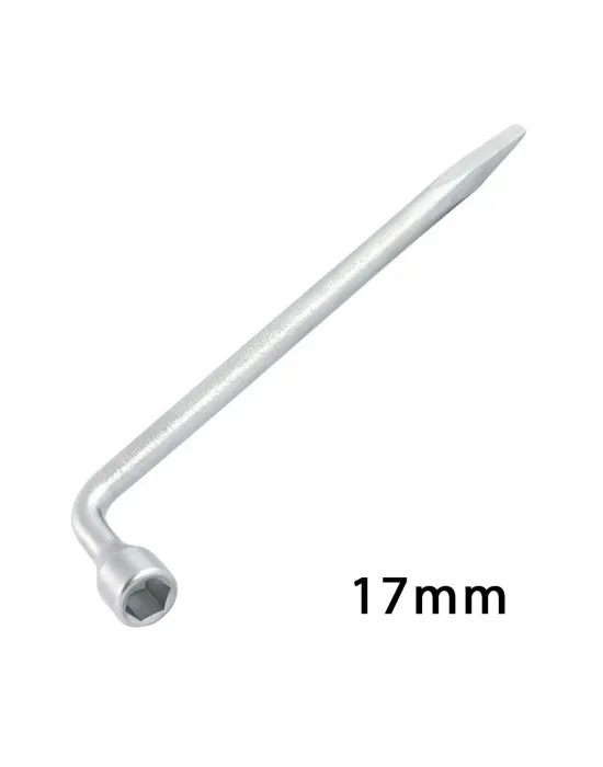 L Pipo Tip Tek Kol Çelik Bijon Anahtarı 17mm
