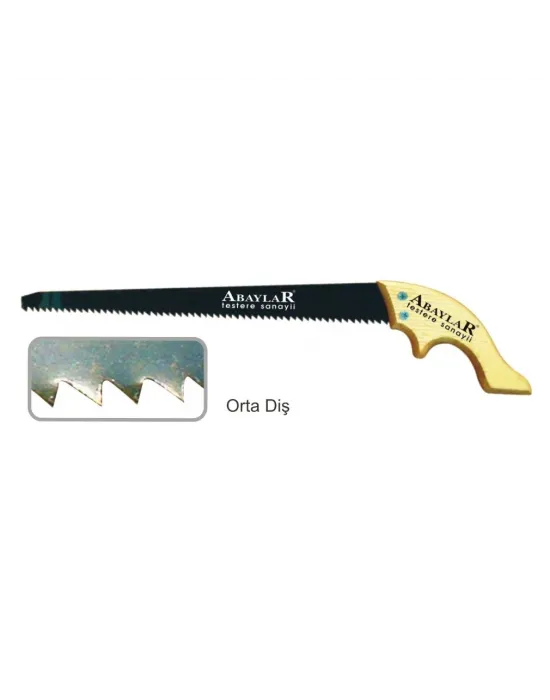 Lar Orta Diş Bağ Testere 35 Cm - Ahşap Sap