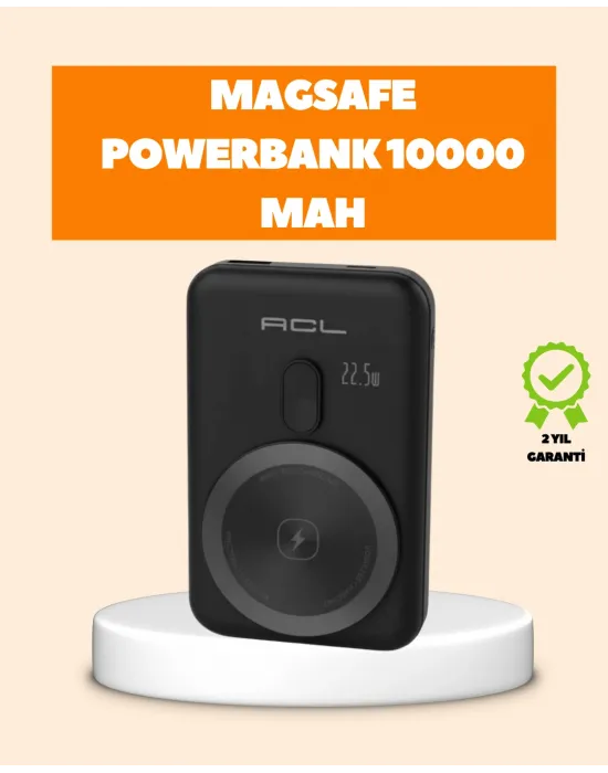 Lcd Ekranlı Kablosuz Powerbank Type C Ve Usb Çıkışlı