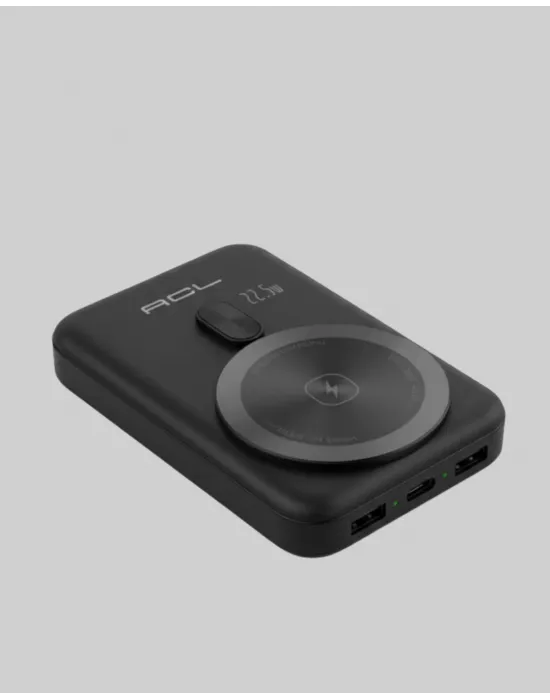 Lcd Ekranlı Kablosuz Powerbank Type C Ve Usb Çıkışlı