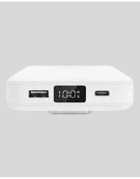 Lcd Göstergeli Manyetik Powerbank Type C Usb Girişli