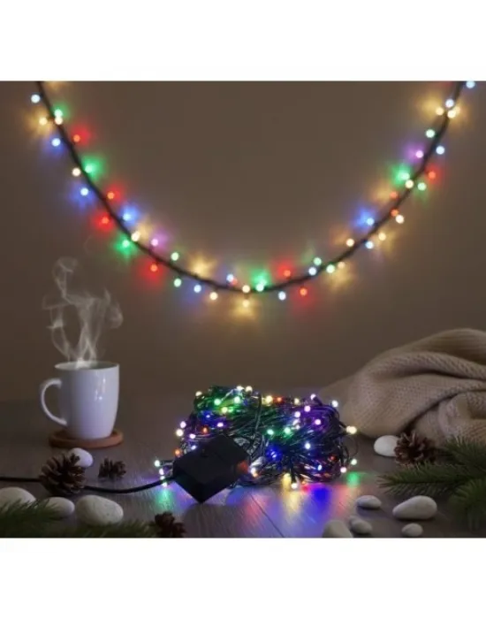 LED Damla Uçlu RGB Dekoratif Işık 10 Metre 100