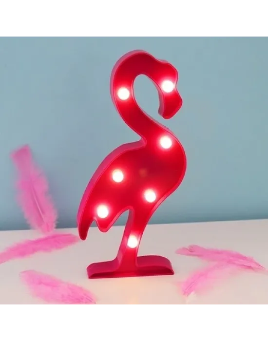 Led Işıklı Flamingo Gece Lambası