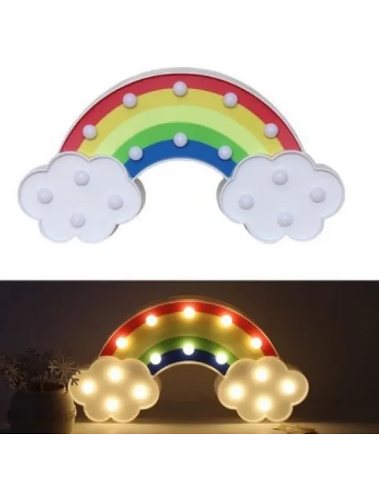 Led Işıklı Gökkuşağı Gece Lambası