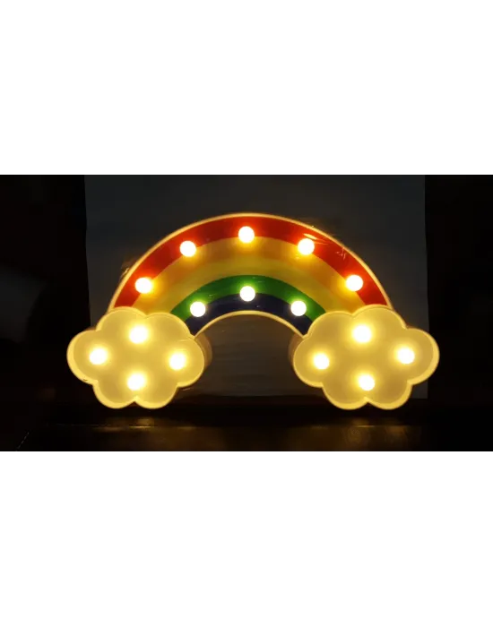 Led Işıklı Gökkuşağı Gece Lambası