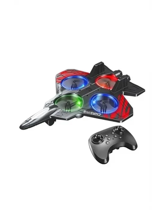 Led Işıklı Oyuncak Drone Fighter Jet Tasarımlı Uzaktan Kumandalı Uçak