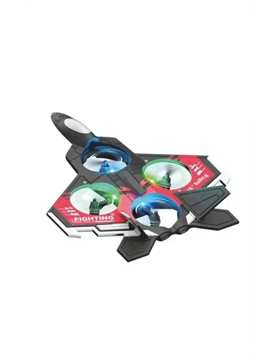 Led Işıklı Oyuncak Drone Fighter Jet Tasarımlı Uzaktan Kumandalı Uçak