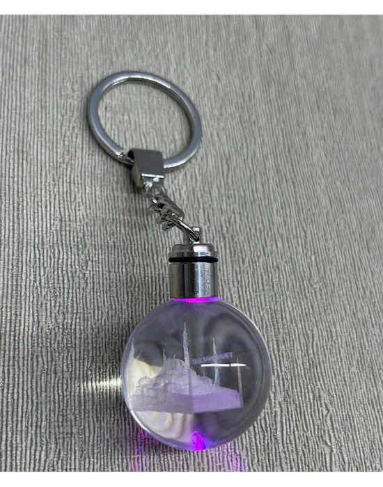 Ledli Sultanahmet Tasarımı Kristal Anahtarlık Alk3804