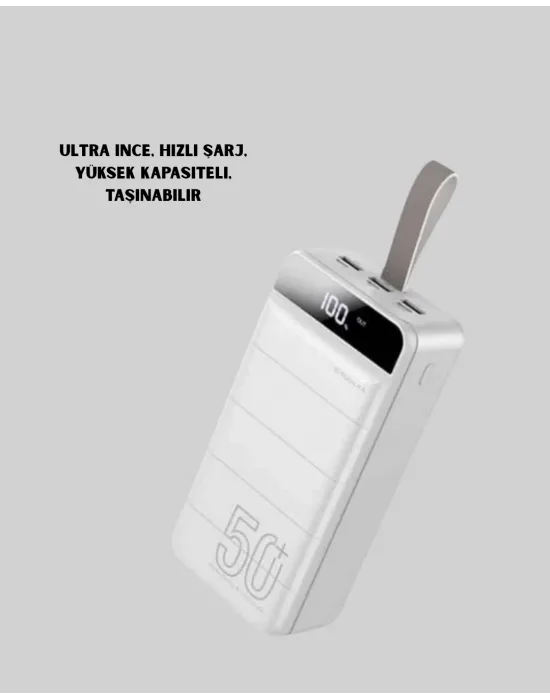 Lightning Ve Type-c Girişli 50000mah Powerbank