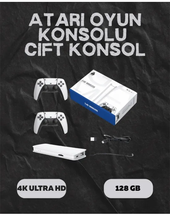 M15 Retro Konsol – 20.000 Oyunlu, Çift Gamepadli, 4k Hdmı