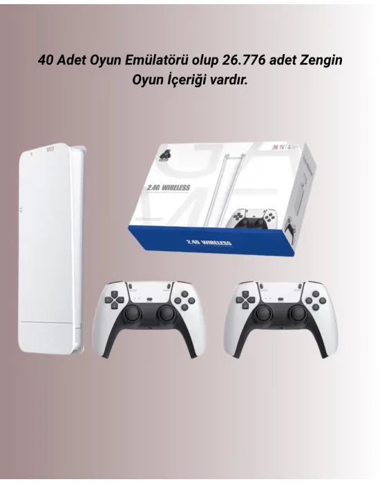 M15 Retro Konsol – 20.000 Oyunlu, Çift Gamepadli, 4k Hdmı