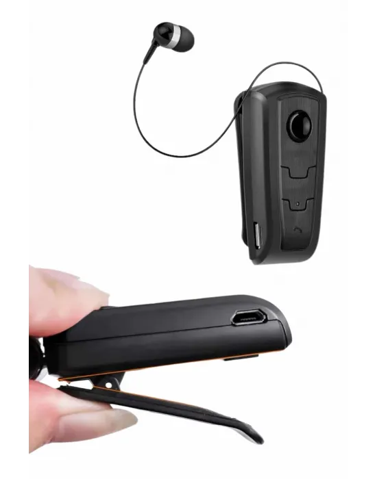Makaralı Bluetooth Kulakiçi Yaka Kulaklığı Kablosuz Kulaklık