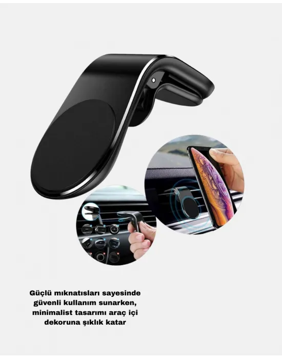 Manyetik Araç Telefon Tutucu Ve Hızlı Şarj Adaptörü 2’li Set