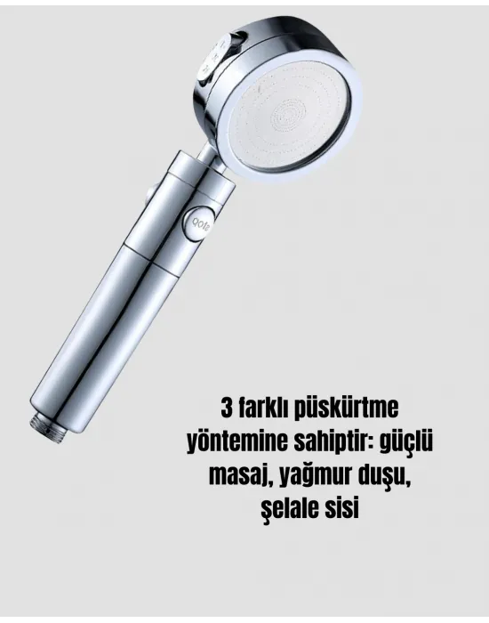 Masaj Ve Yağmur Modlu Su Tasarruflu Duş Başlığı