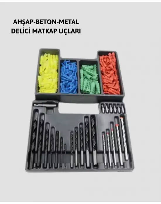 Matkap Ucu Seti Organizerli Çok Amaçlı Delme Uçları