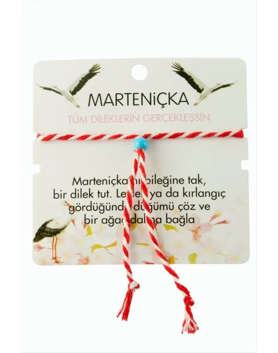 Mavi Boncuk Marteniçka Bileklik