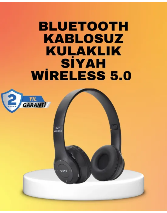 Mikrofonlu Kablosuz Kulaklık | Uzun Pil Ömrü Ve Stereo Ses Performansı
